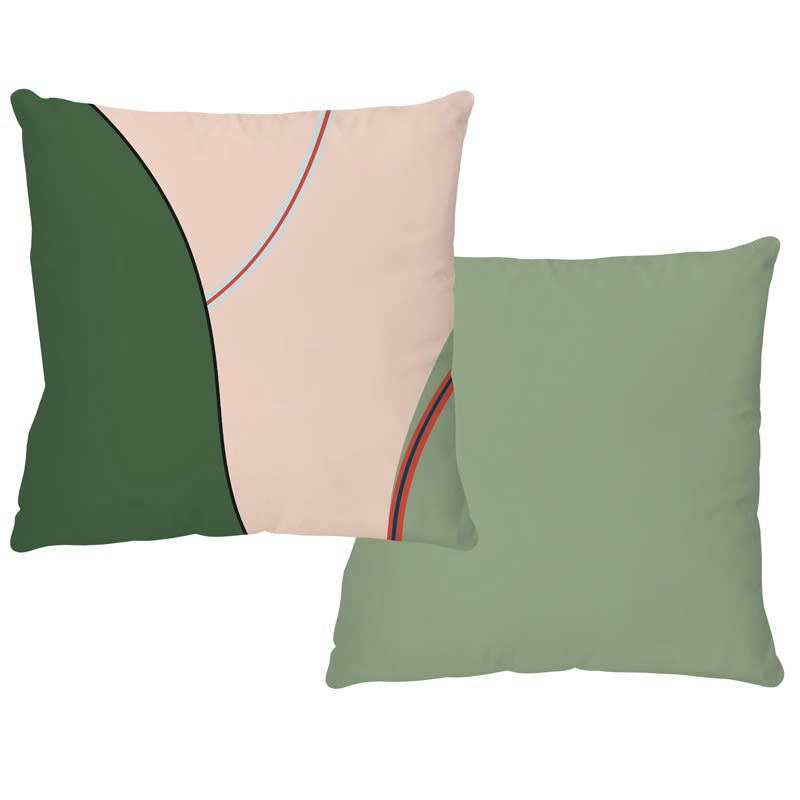 ALLURE - Coussin 40x40cm Multicolore Abstrait