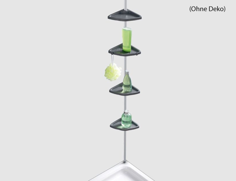 WENKO Teleskop-Duschecke Easy silber
