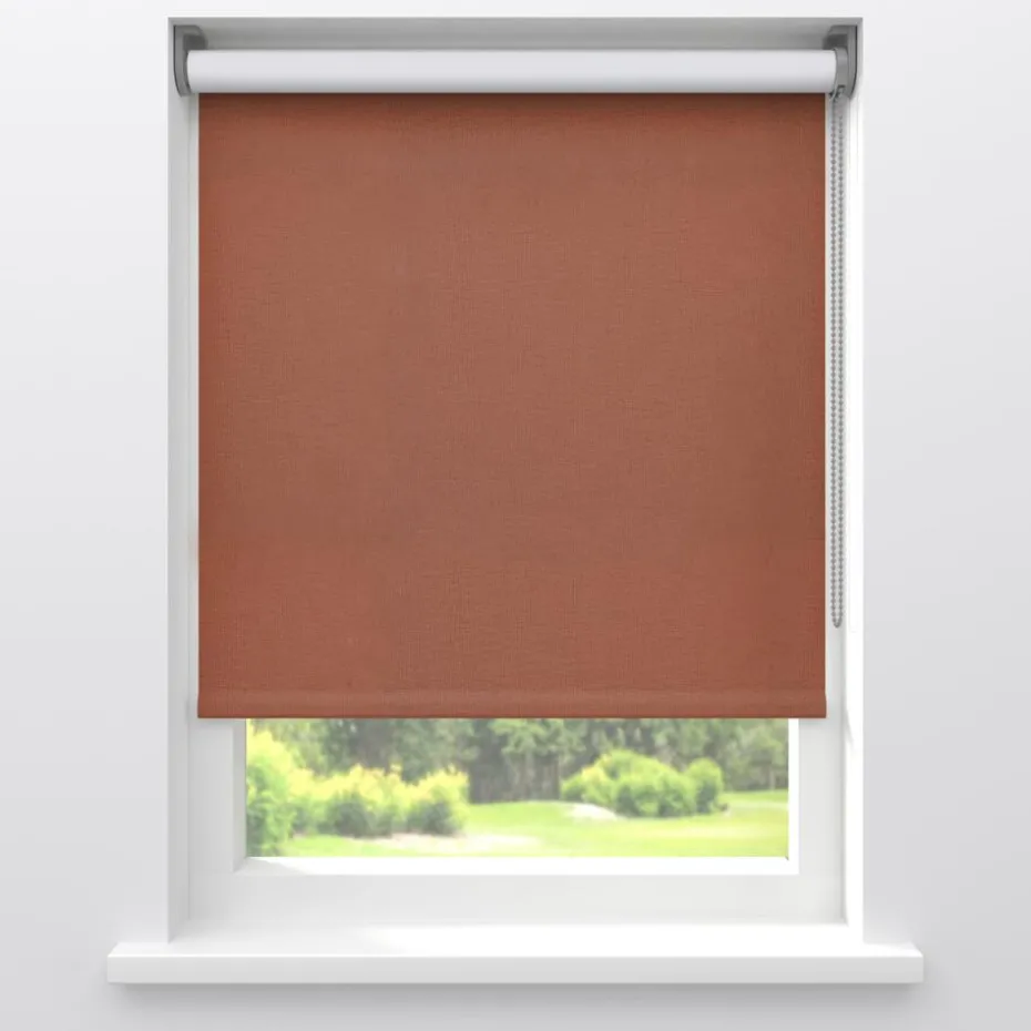 Kwantum Rolgordijnen | Fenstr Rolgordijn Noor  Verduisterend Roestbruin