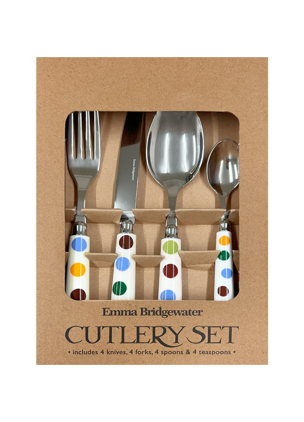Polka Dot Set Of 16 Cutlery