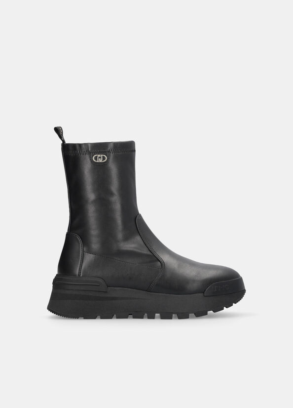 Stivaletti con tomaia stretch