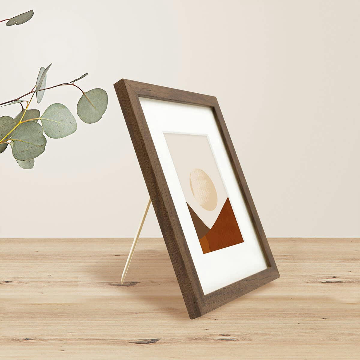 WILD - Cadre photo ébène 15x20 cm avec passe-partout résine recyclée