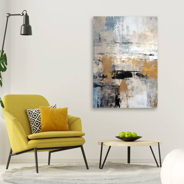 Feeby Obraz na płótnie, Abstrakcja Złoto Glamour 40x60