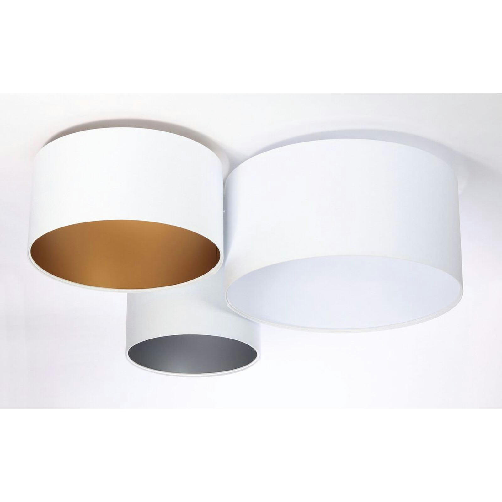 TRIO - Plafonnier Tissu Blanc