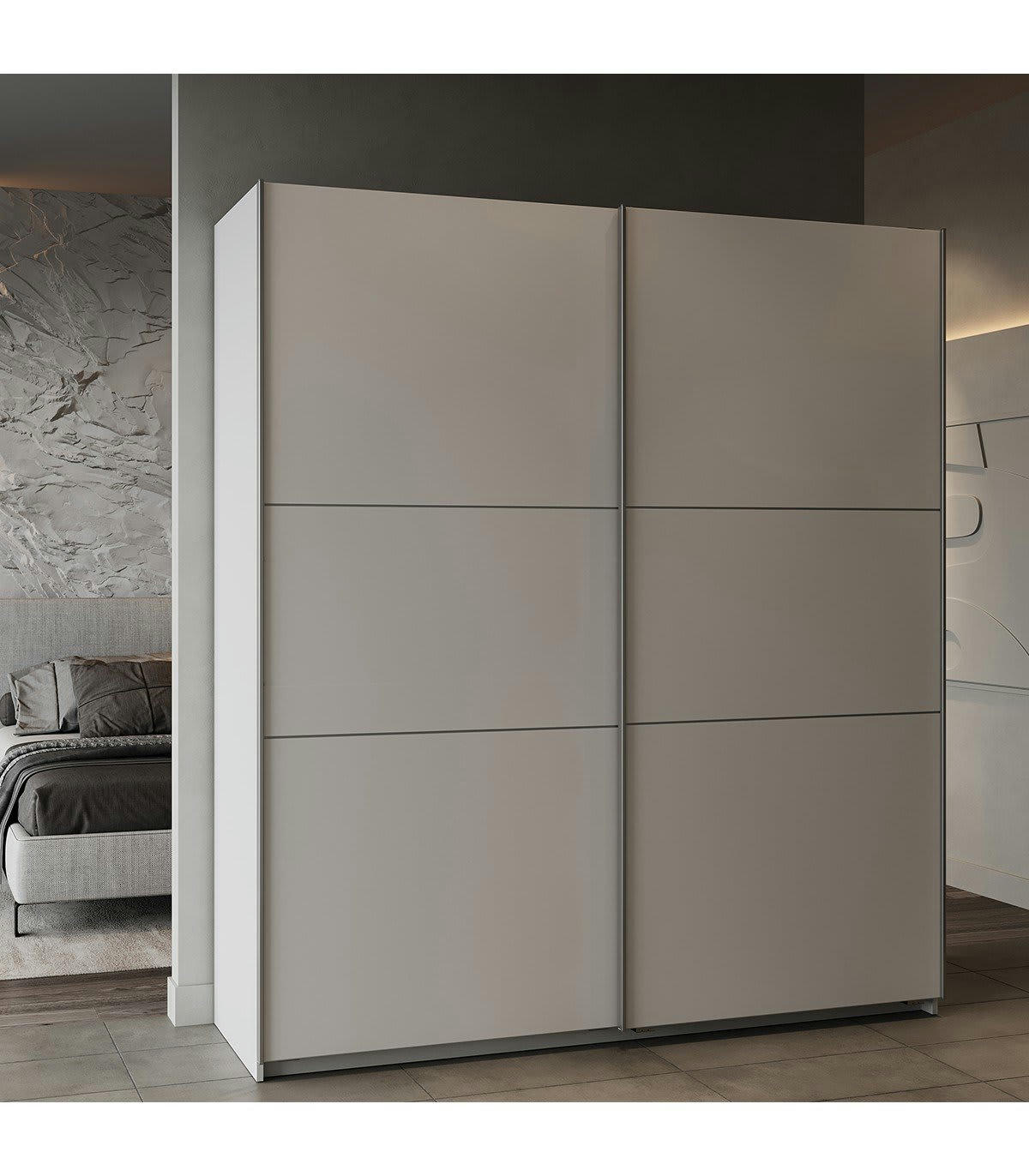 GHOST - Armoire 2 portes coulissantes - L178,1 cm