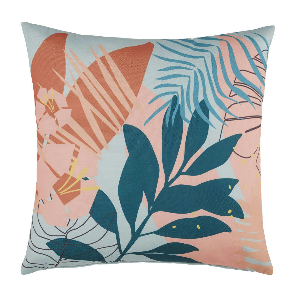 VITORIA - Coussin motif imprimé floral multicolore 45x45