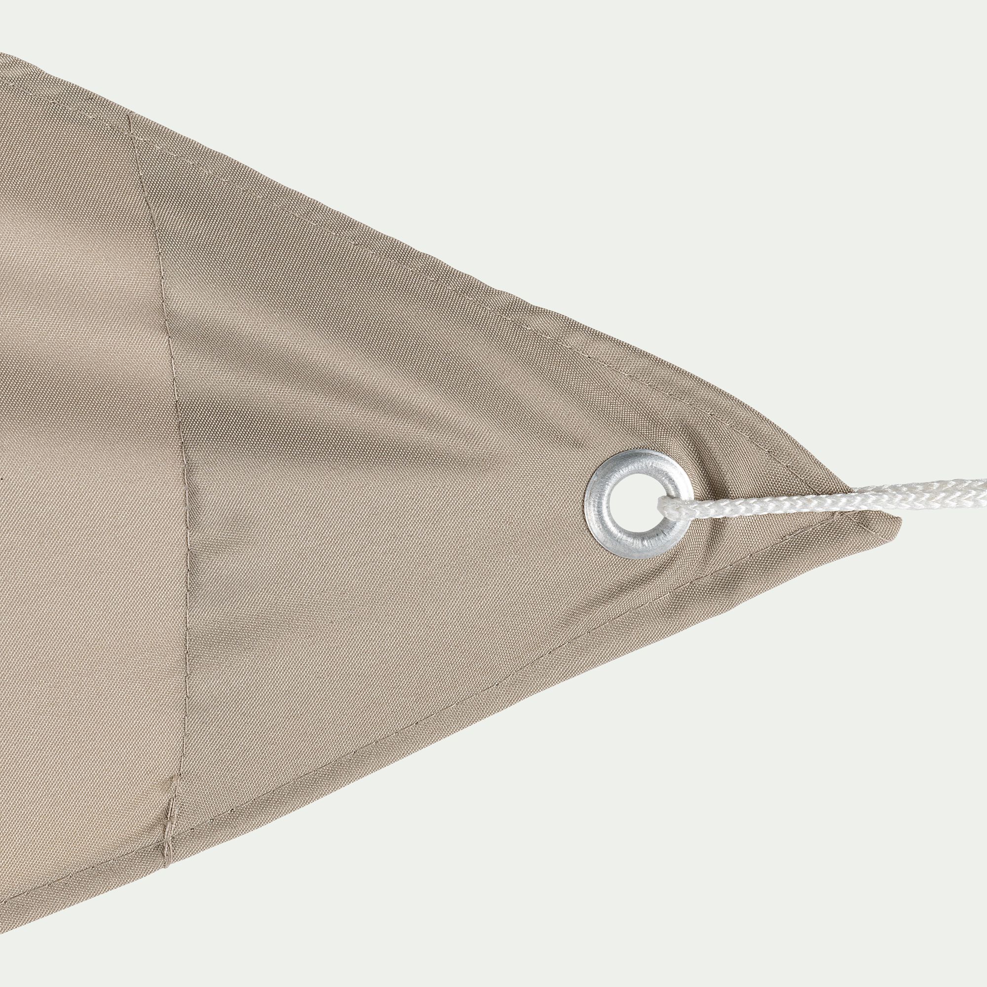 ROSA - Voile d'ombrage triangle 3,6m - beige alpilles