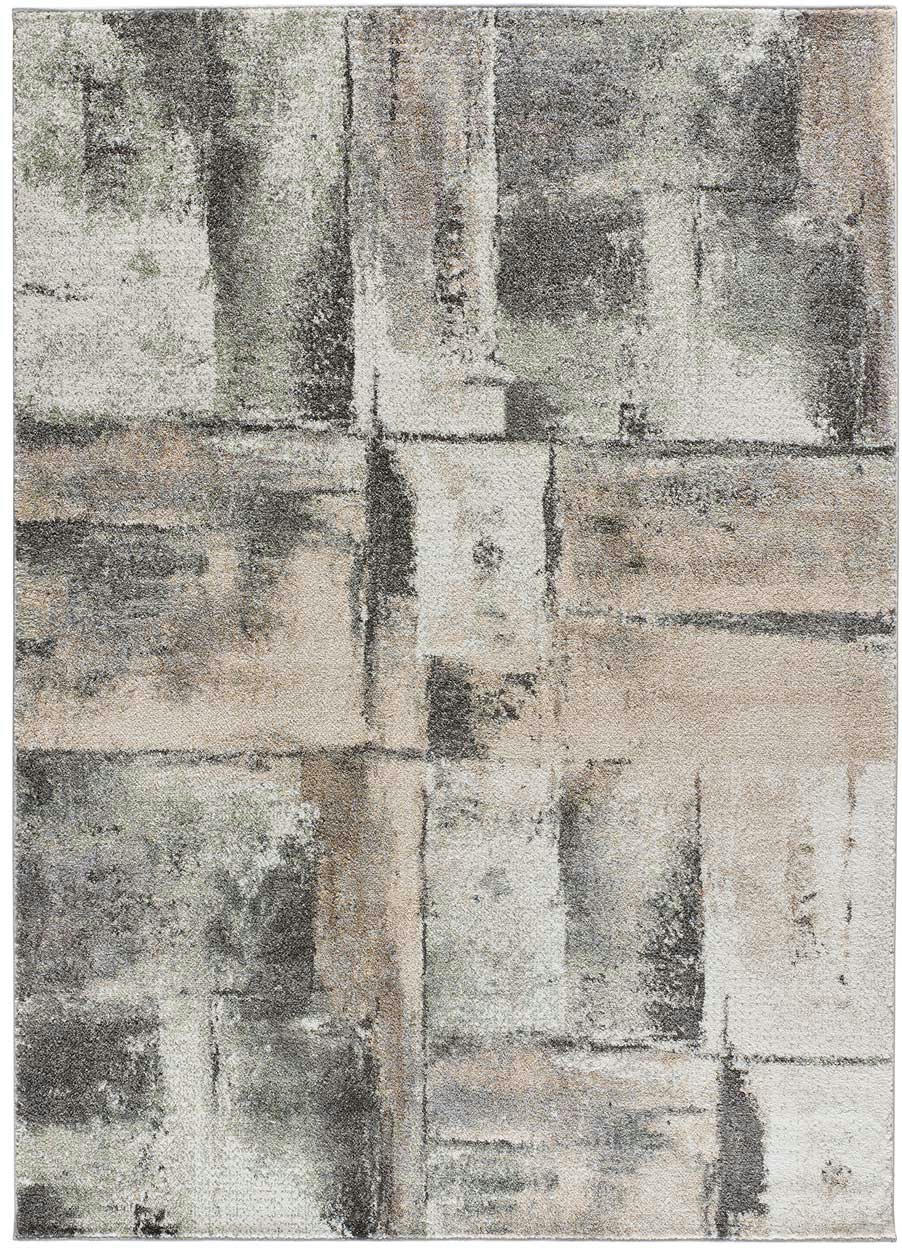 AYDIN - Tapis abstrait en gris, 200X290 cm