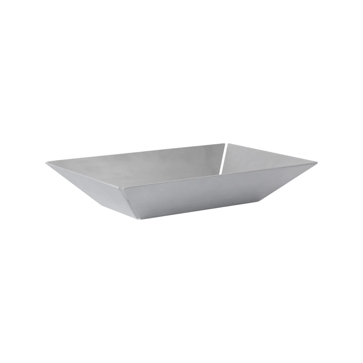 Ferm Living - Press Tablett, high, 21 x 30 cm, silber