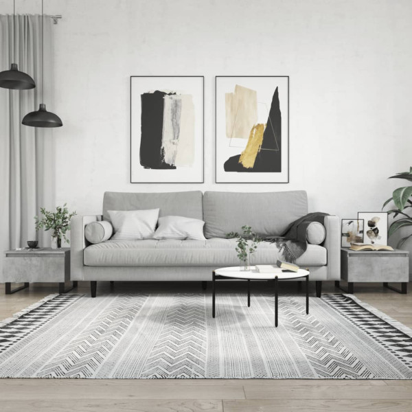 Stolik Kawowy Ława Stół Szary 50x46x35 Szuflady Do Salonu Do Pokoju