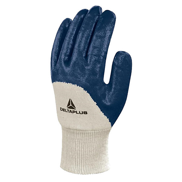 Gant de travail NI150 en coton enduit nitrile blanc/bleu T10 - 1190B T.10