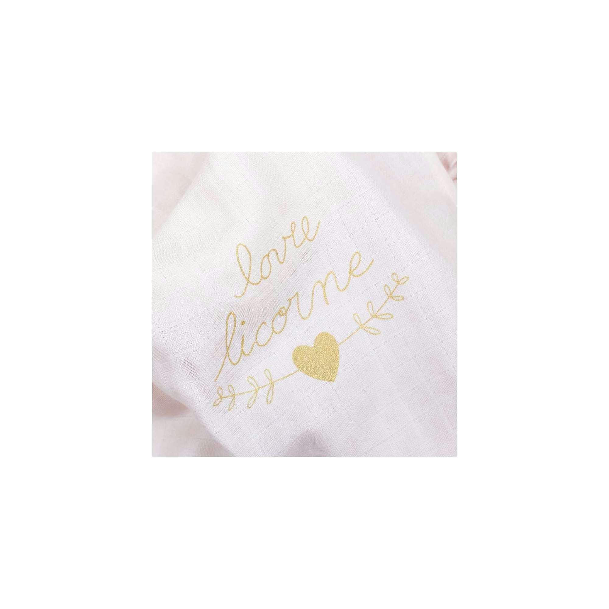 - Lot de 2 maxi langes bébé 120X120 Rose