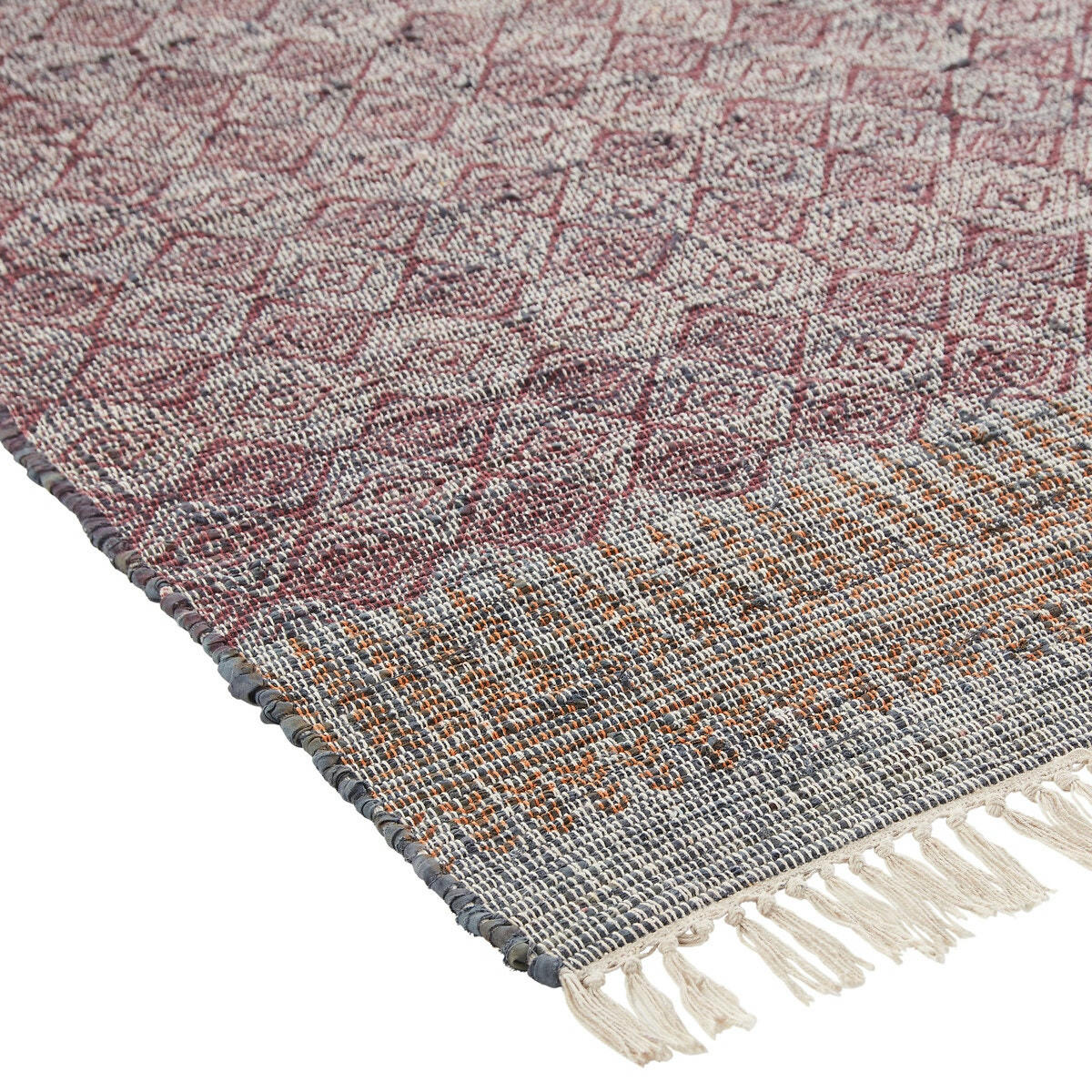 Tapis tissé plat en coton, Sari