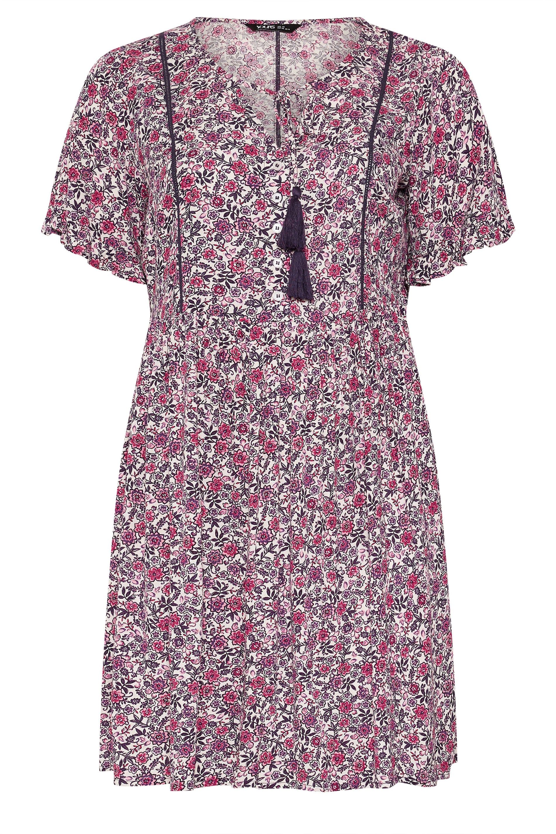 Yours Floral Print Mini Dress