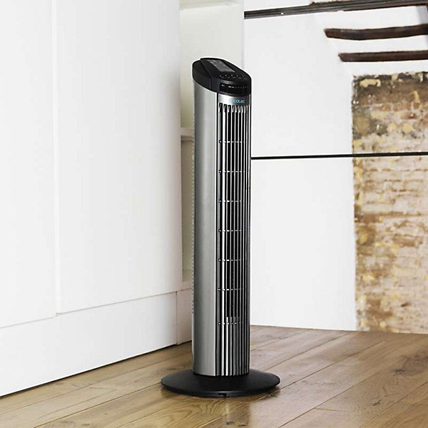 Cecotec ventilateur colonne 50 W gris 3 vitesses oscillant