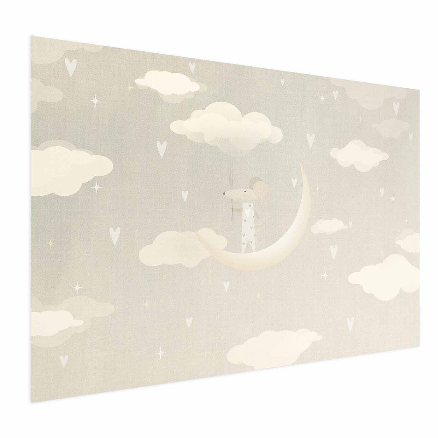 Plakat Myszka na księżycu 30x21 cm
