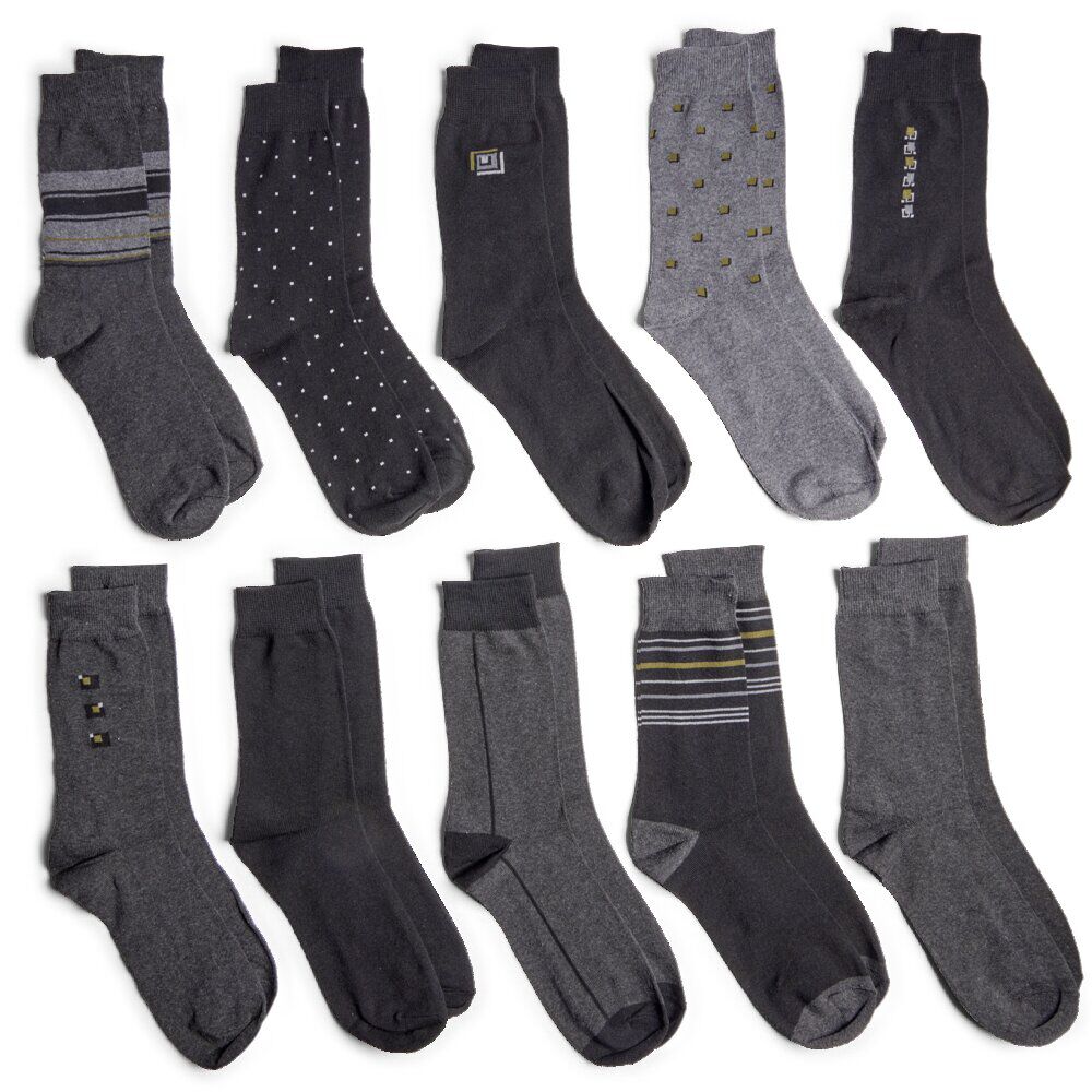 Lot de 10 paires de chaussettes pour homme T43/46 coton noir