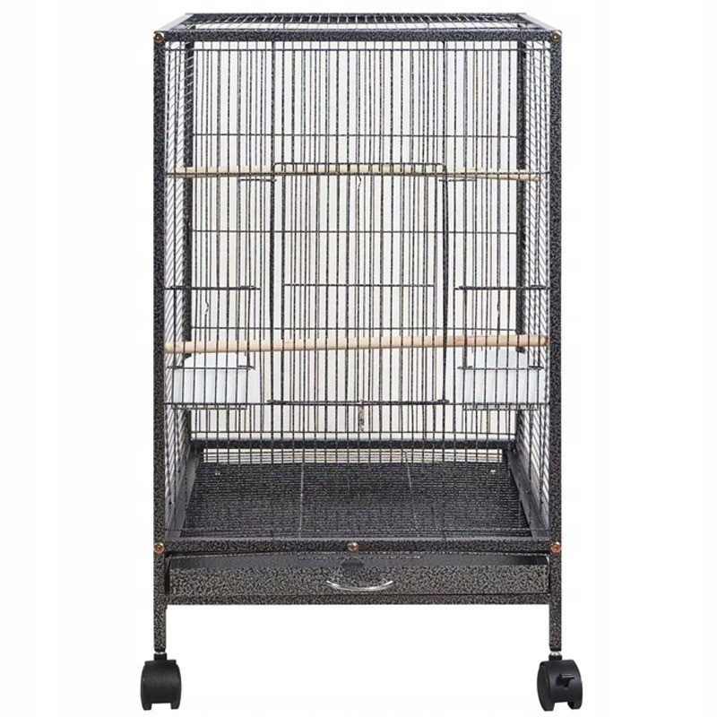 Klatka metalowa dla ptaków egzotycznych woliera dla papug kanarków 80 cm