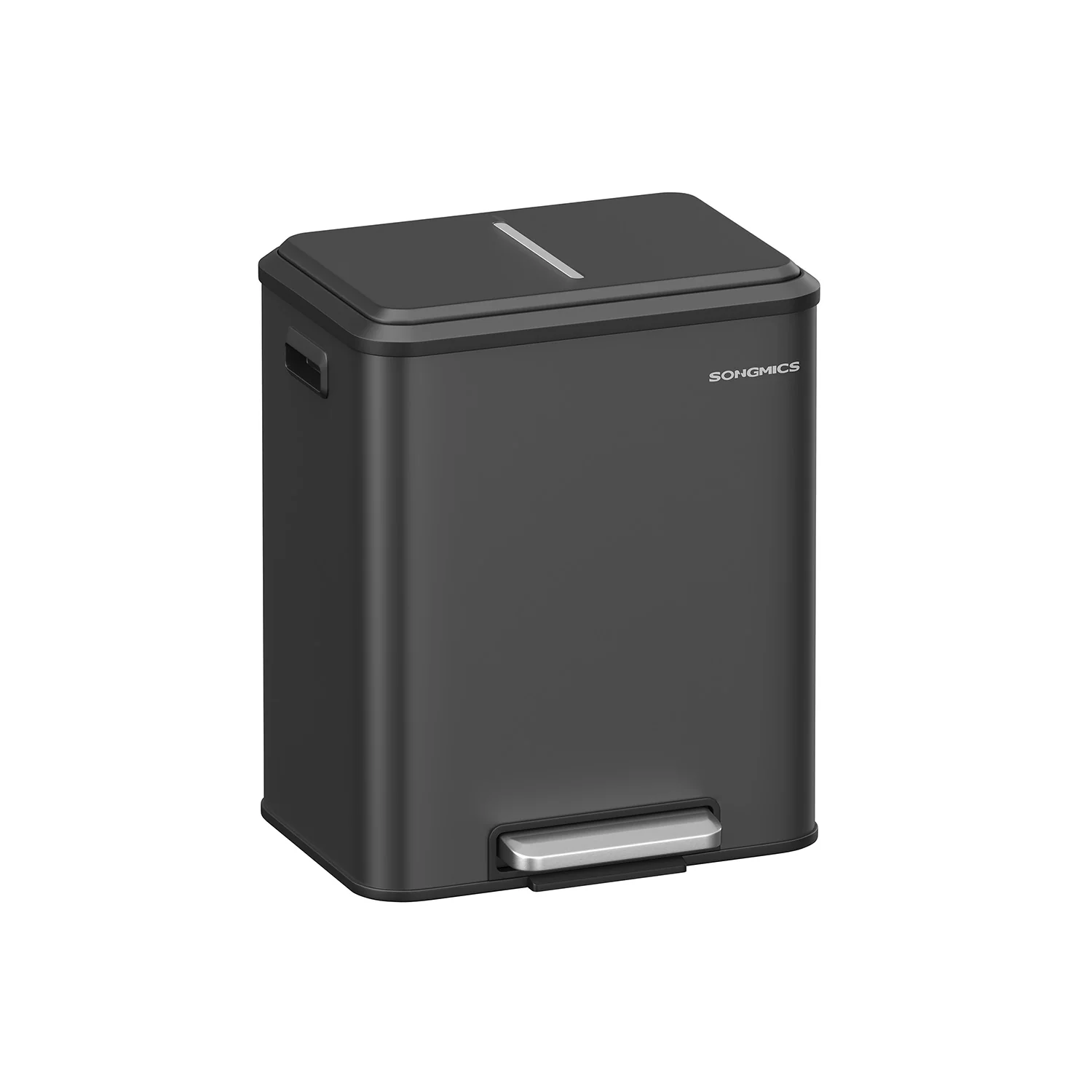 Poubelle de cuisine acier fermeture douce ( 2 x 15 L)