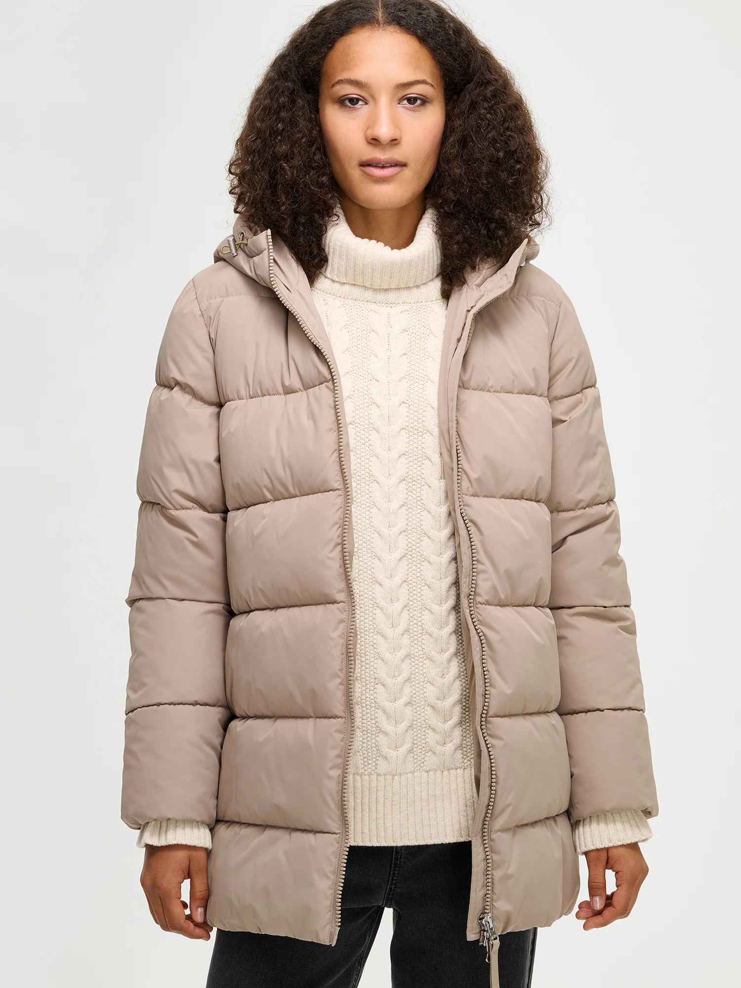 LUMI lyhyt toppatakki - beige