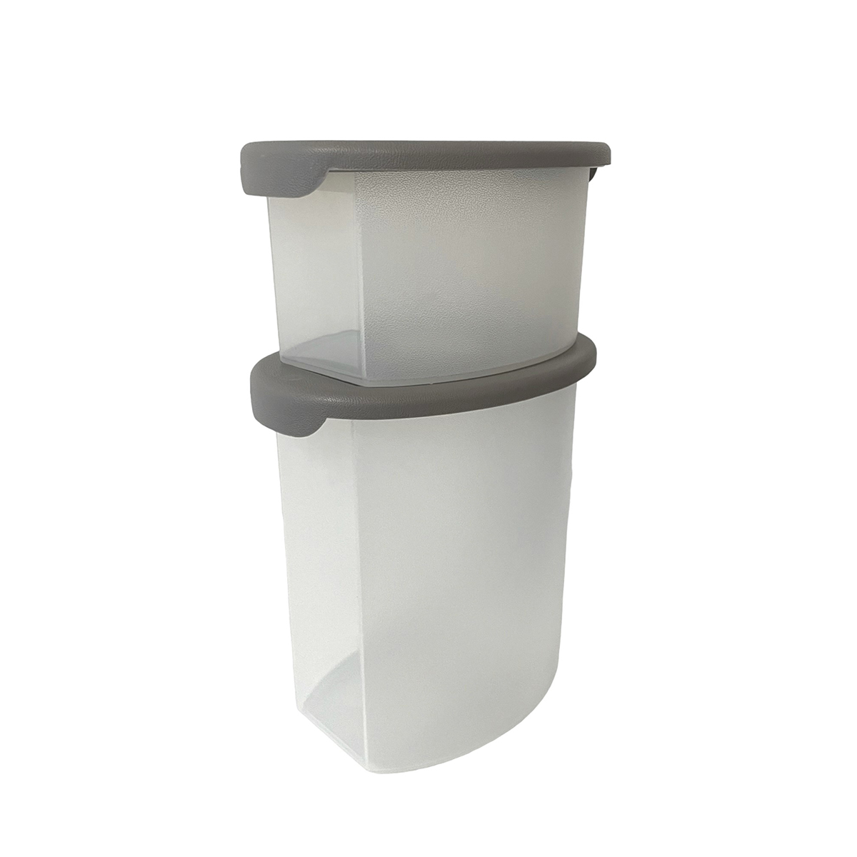 Conjunto de 2 caixas com tampa 0,5l/1l