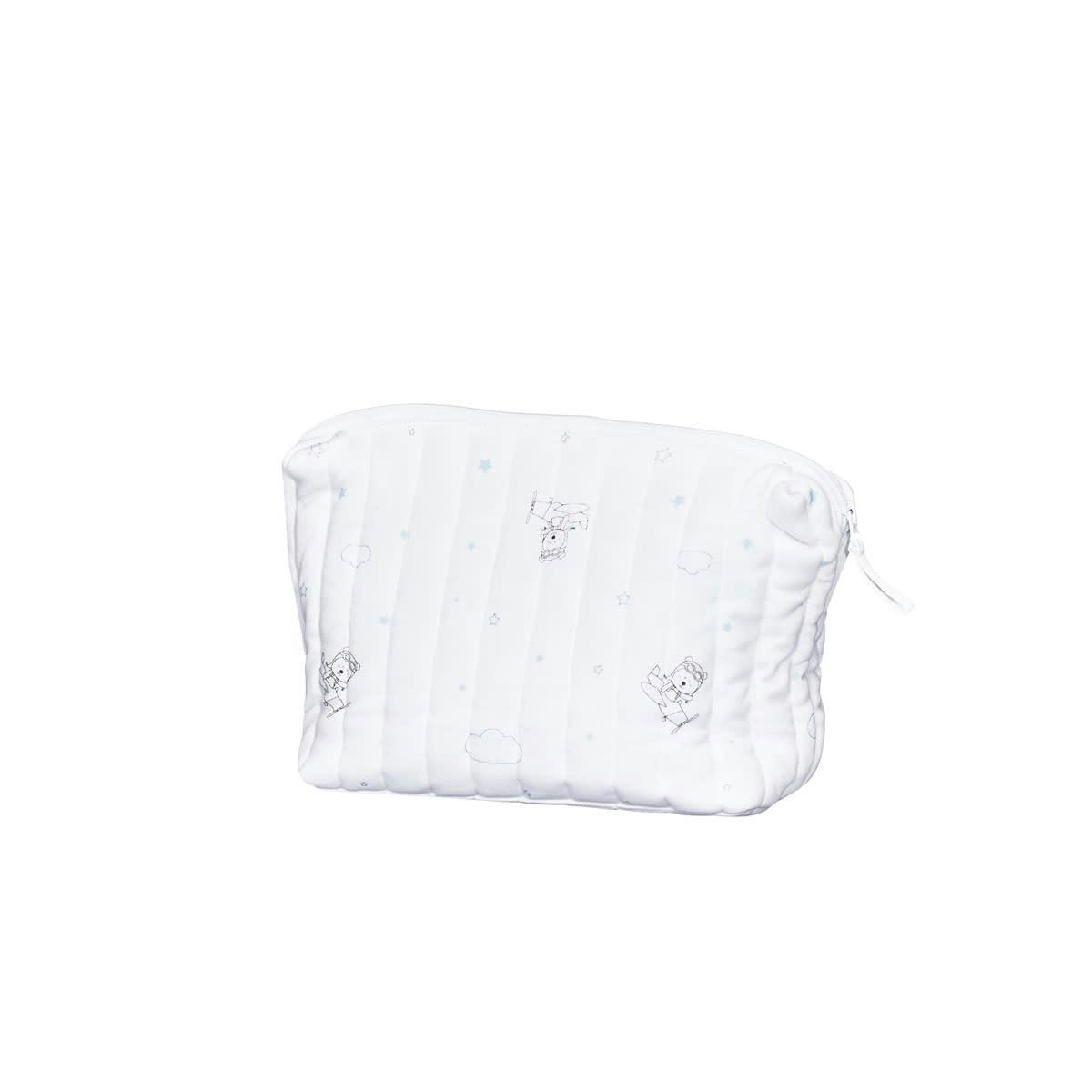 LAZARE - Trousse de toilette en coton Bio blanc