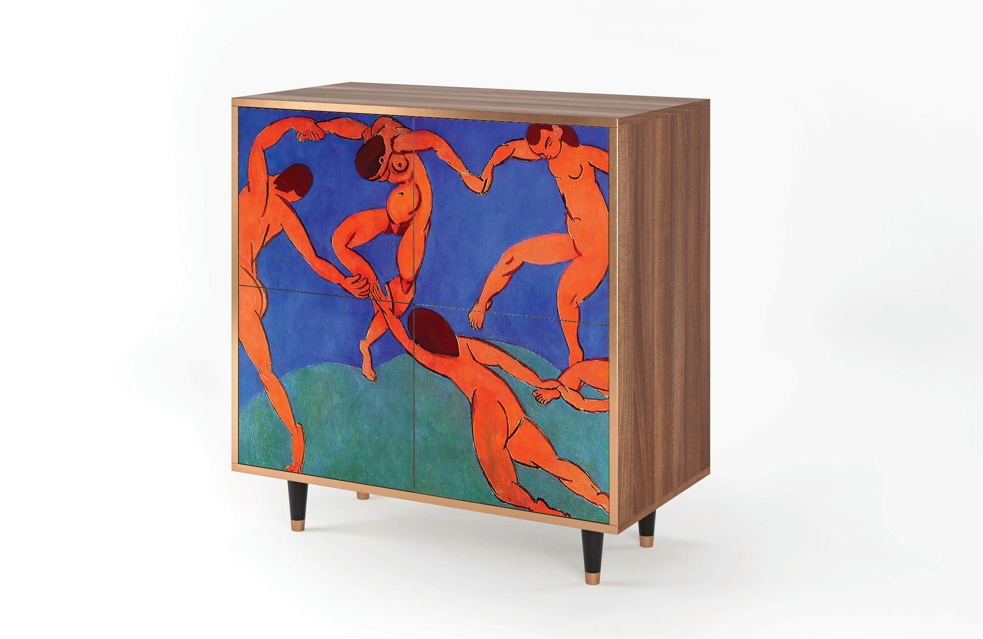 THE DANCE BY HENRI MATISSE - Buffet  multicolore 4 portes L 94 cm