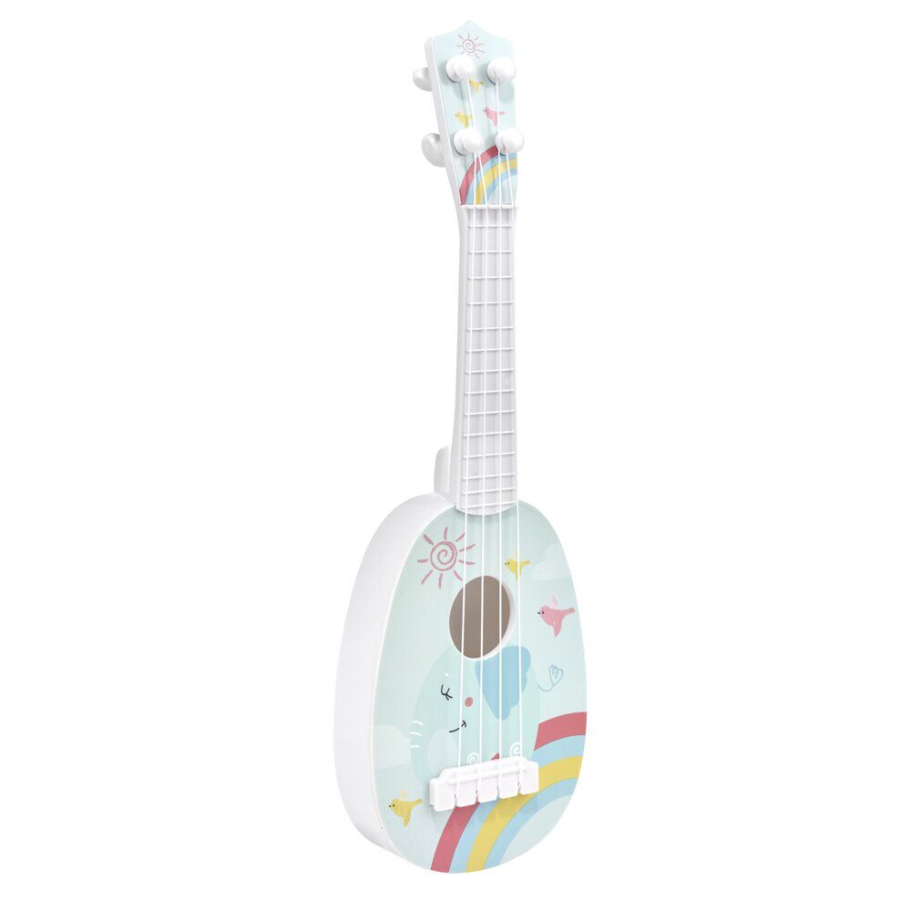 Guitare enfant 4 cordes motif animal plastique L36cm (3 modèles)