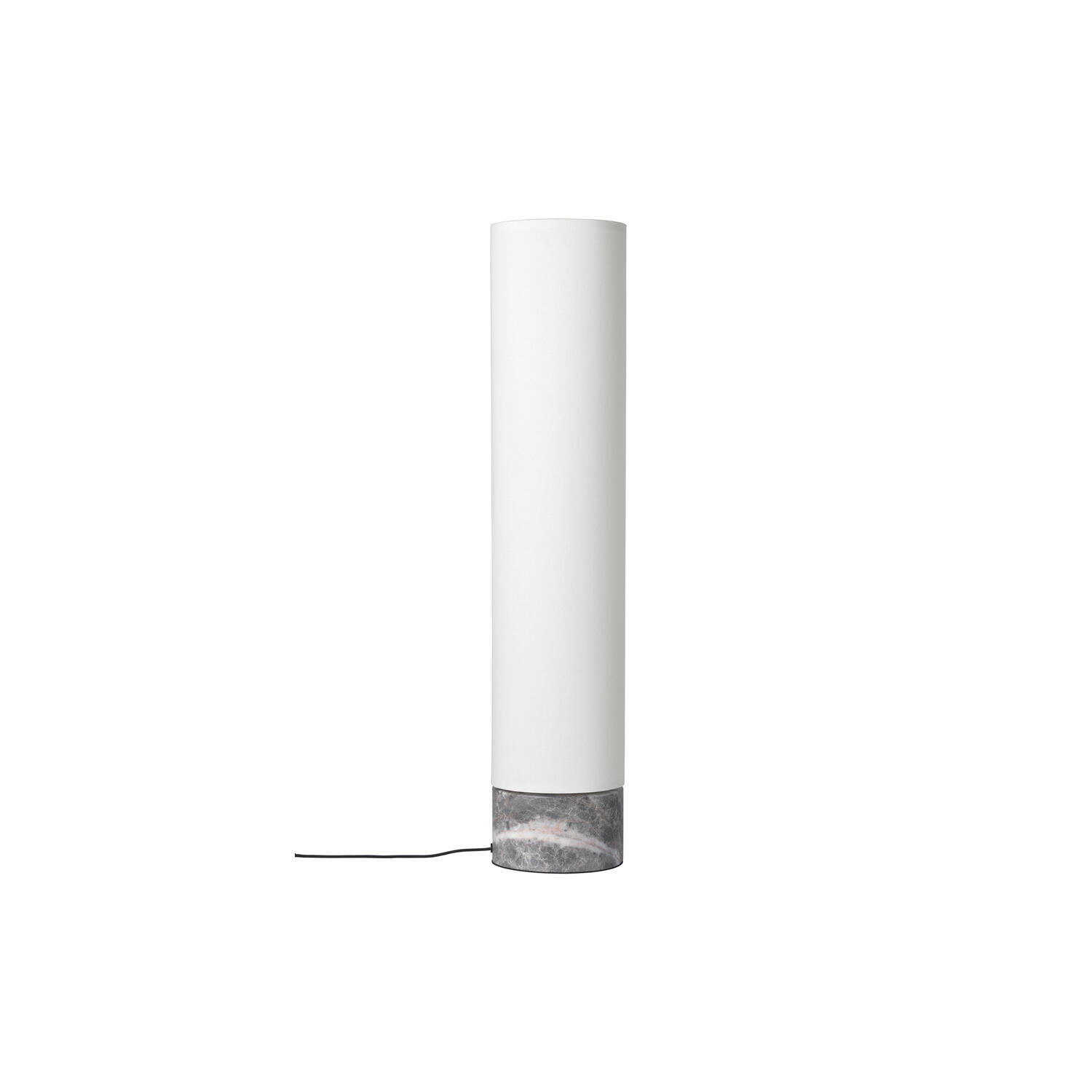 Unbound Floor Lamp, grey marble/white