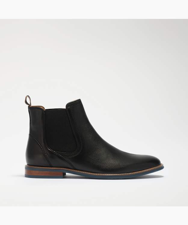 Mckinley Black - Formal Leather Chelsea Boots