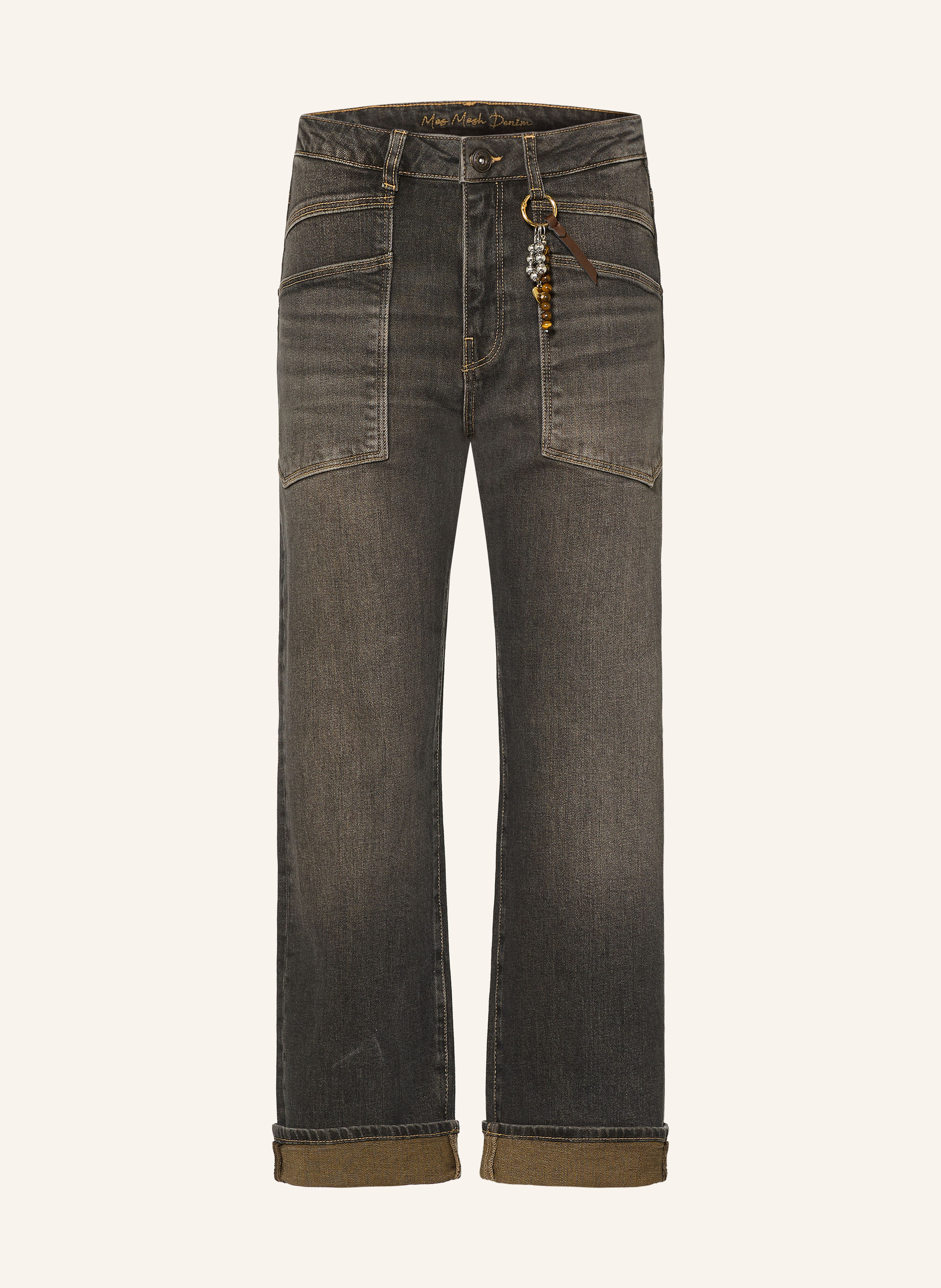 MOS MOSH Boyfriend Jeans MMRACHEL mit Schmuckperlen