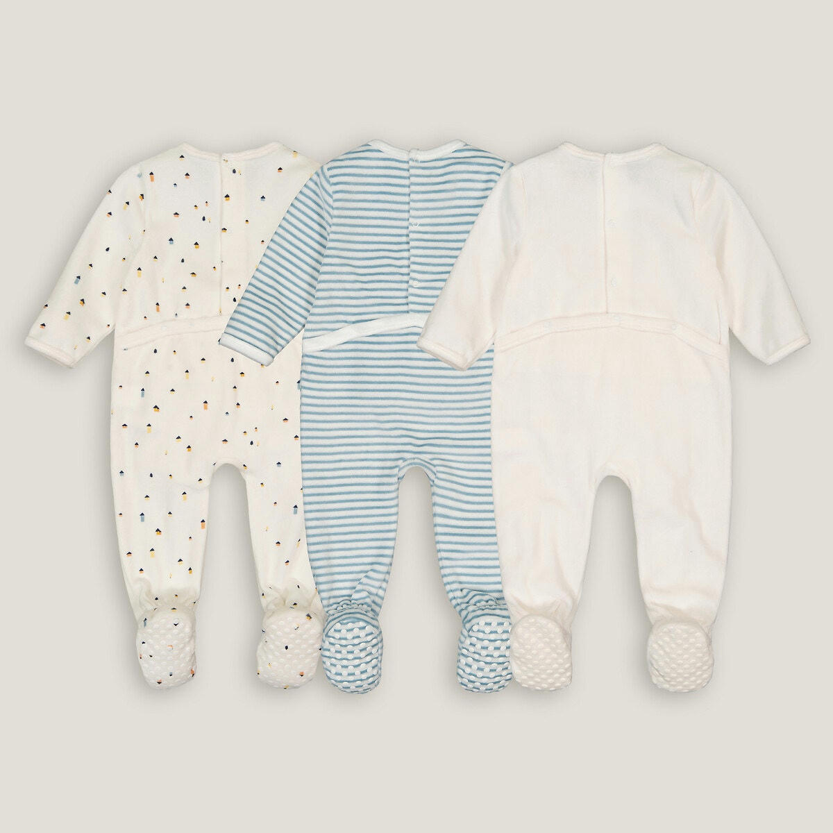 Lot de 3 pyjamas en velours