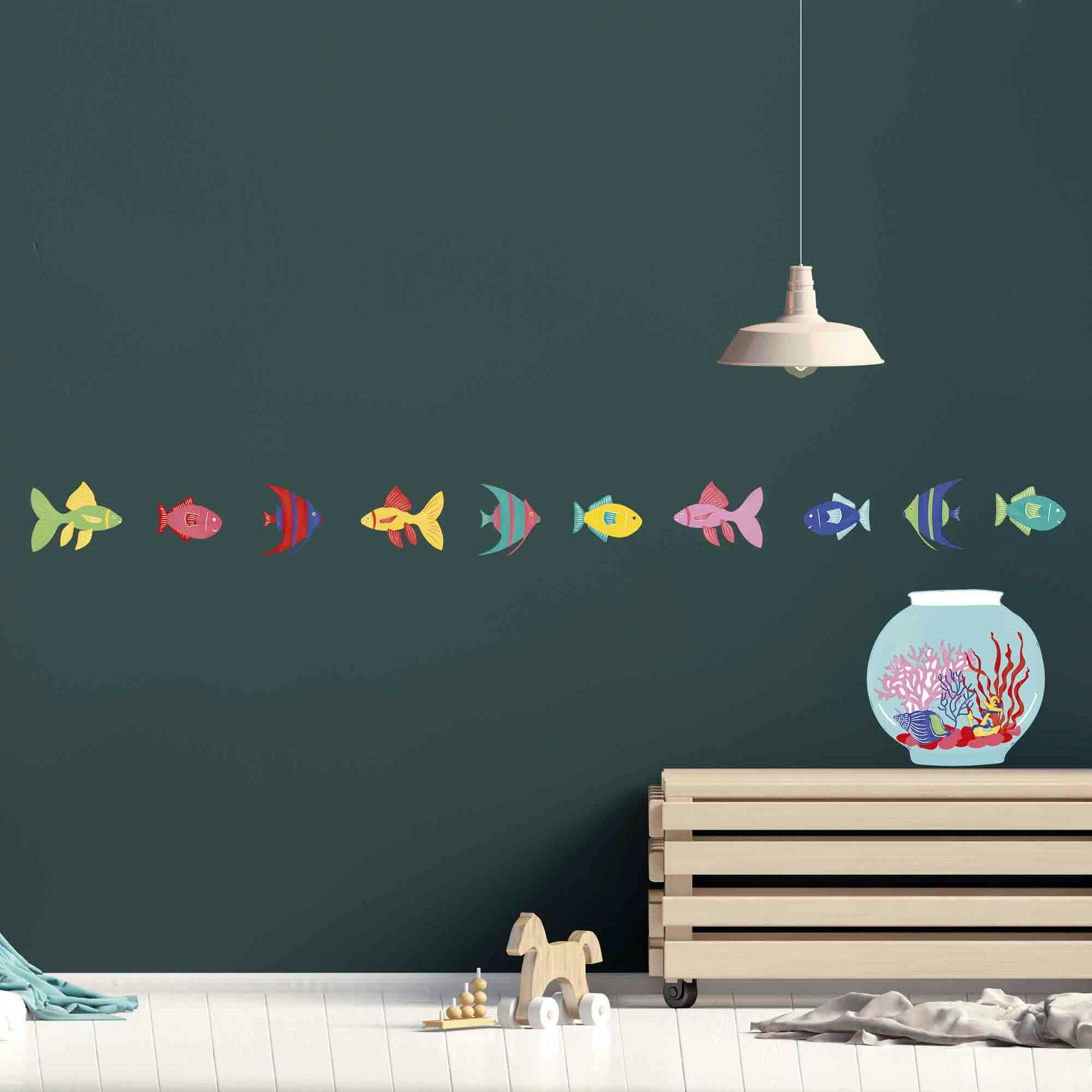- Sticker Mural Aquarium