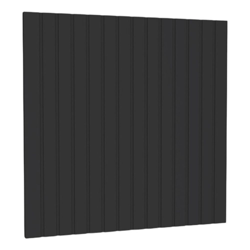 SKUFFEFRONT RIVA FOR SERVANTSKAP AGNES 50CM RILLET SVART MATT