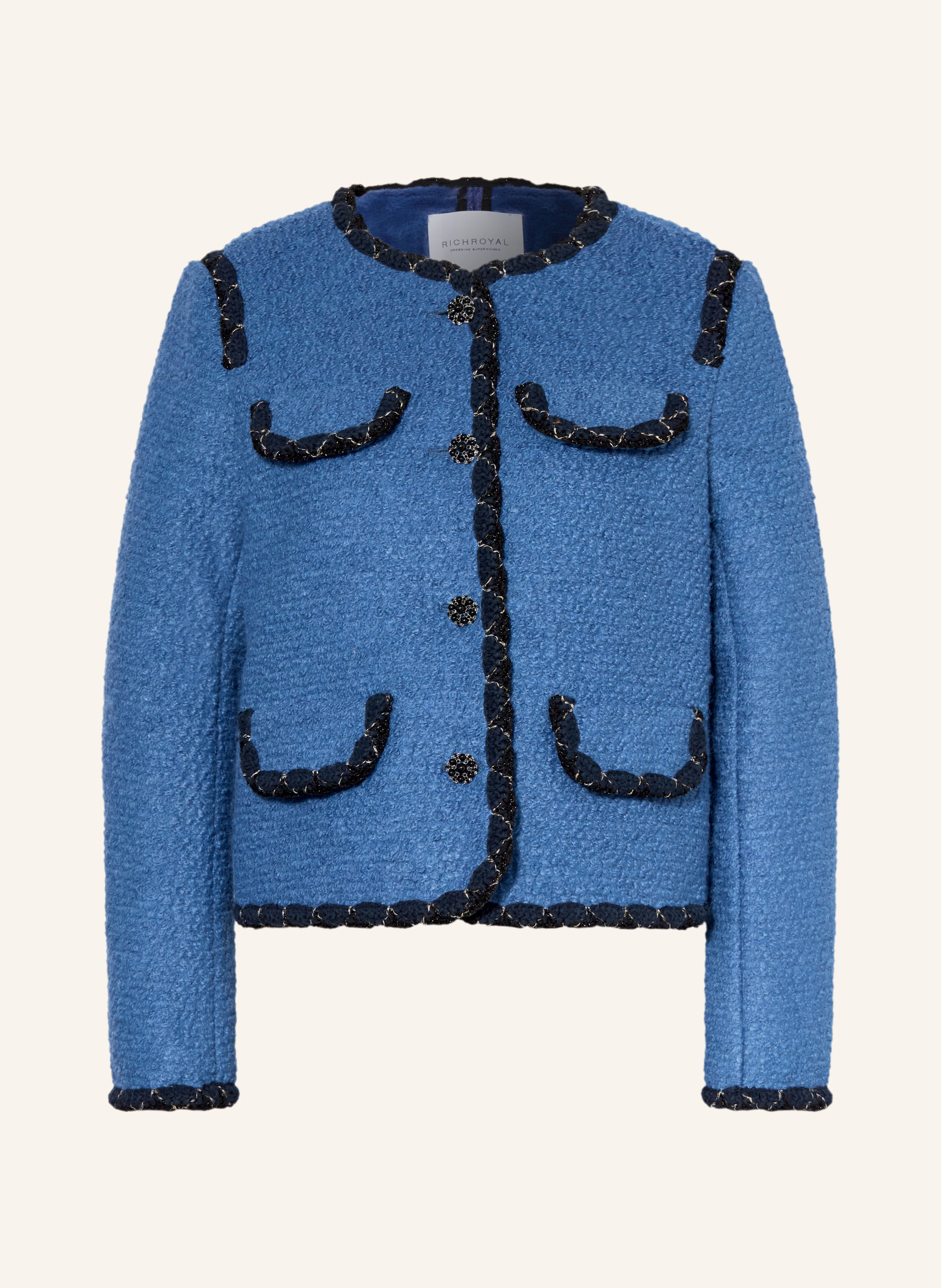 Rich & Royal Kastenjacke aus Bouclé