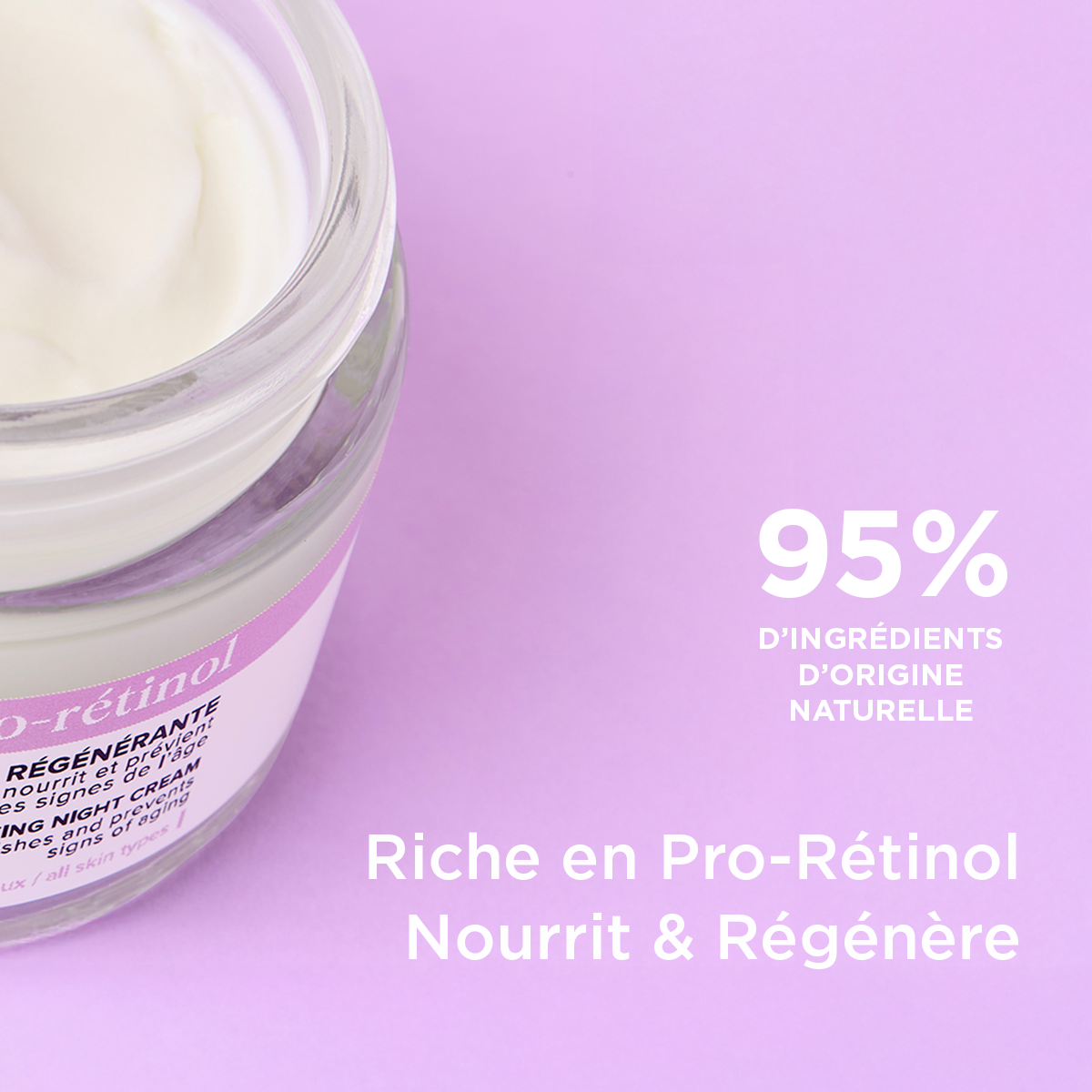 Lissante & RepulpanteCrème de Nuit Régénérante au pro-rétinol 50 mlnourrit et prévient les signes de l'âge