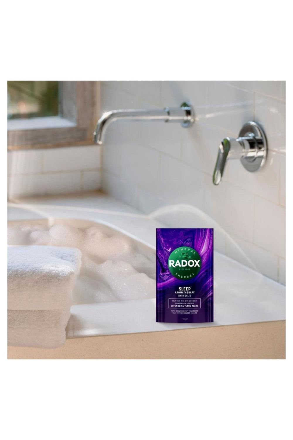 Radox Bath Salts' Sleep Aromatherapy with Lavender & Ylang, 6 x 900g