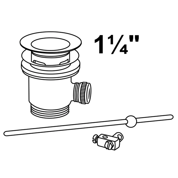 Exzentergarnitur, Breite: 68 mm, Edelstahl