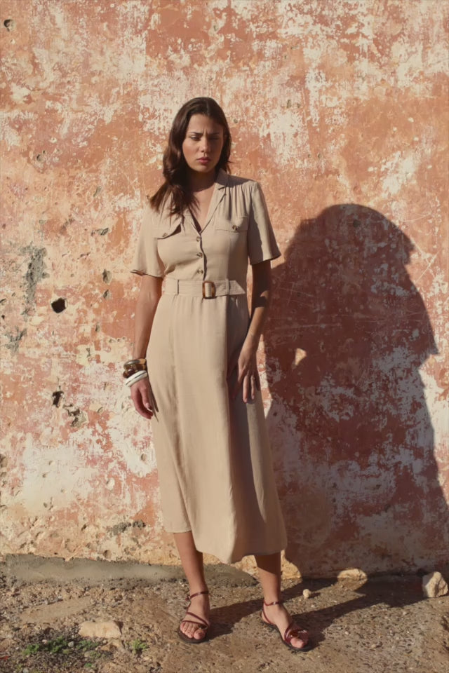 Raya - Robe midi évasée