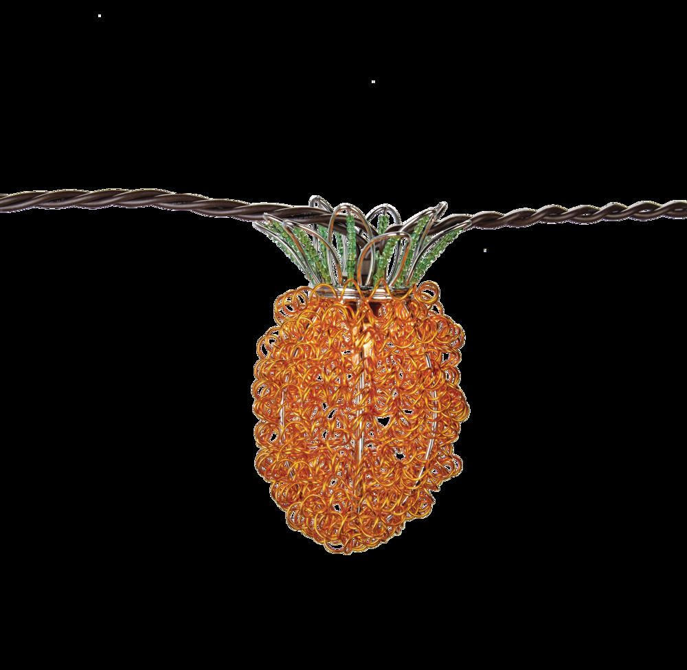 CANVAS Outdoor Clear White Incandescent Plug-In Pineapple  String Lights, 3.5-m