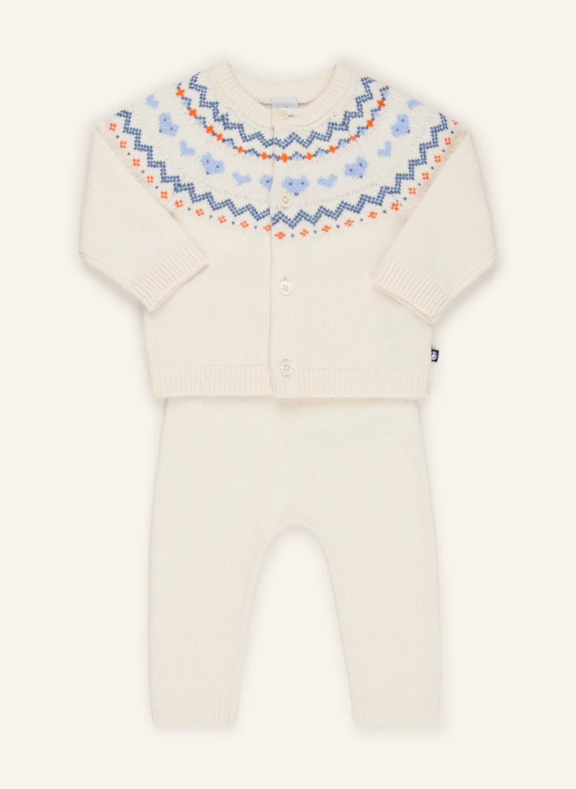 PETIT BATEAU Set: Strickjacke und Strickhose