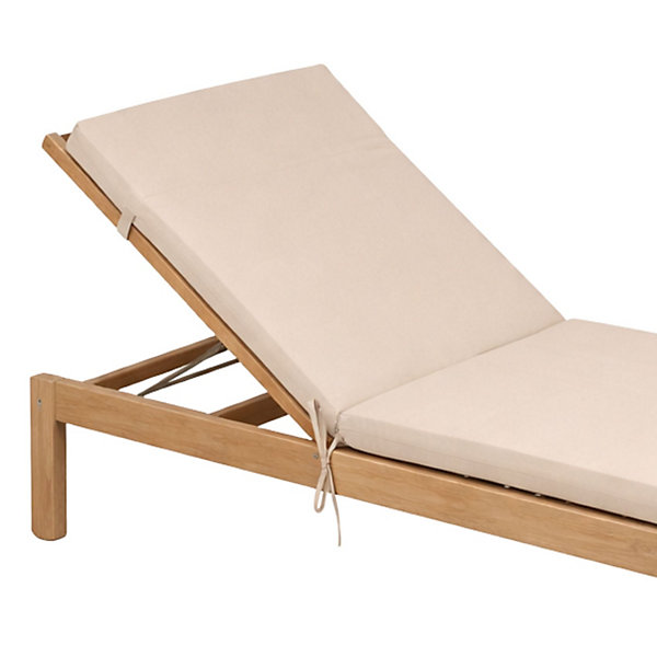 Matelas Bain de soleil extérieur imperméable MINORQUE (60x190 cm - Beige)