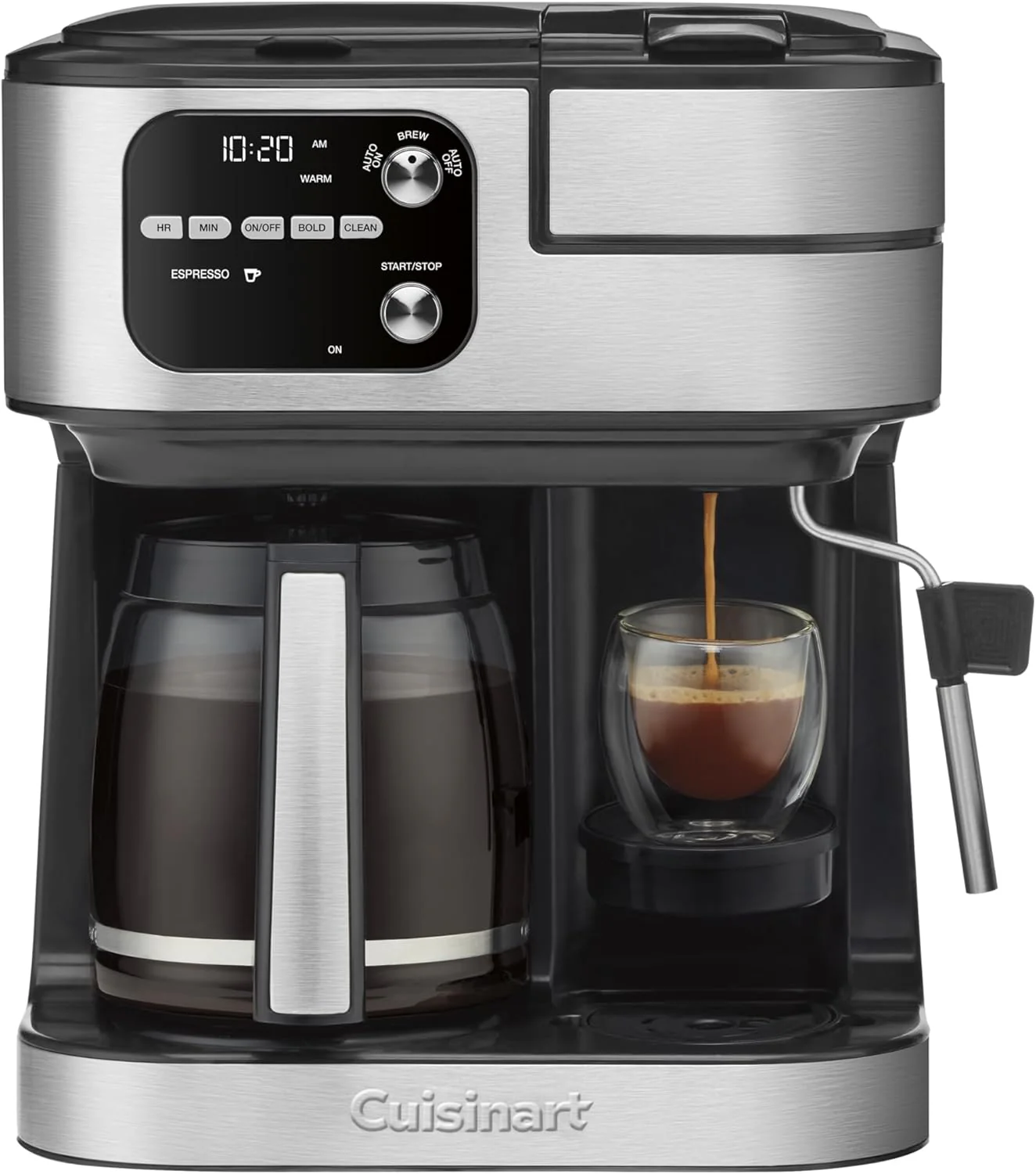 Coffeemaker 4-In-1 Coffee Center Barista Machine(Black/12-Cup)