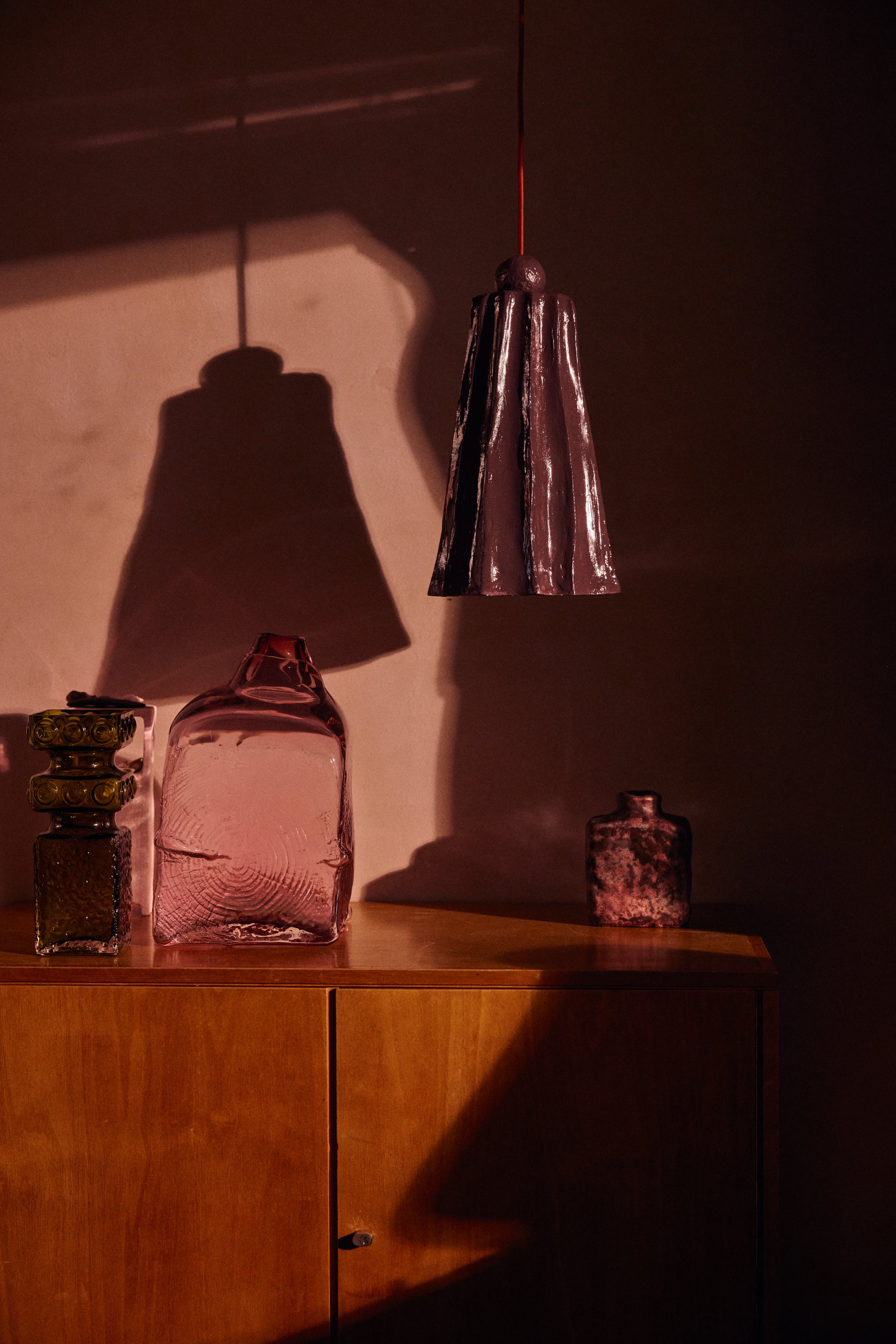 HKliving Flow Hanglamp - Burgundy