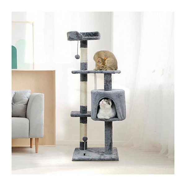 Arbre a chatJASPER - 40 x 40 x 114 cm - Gris