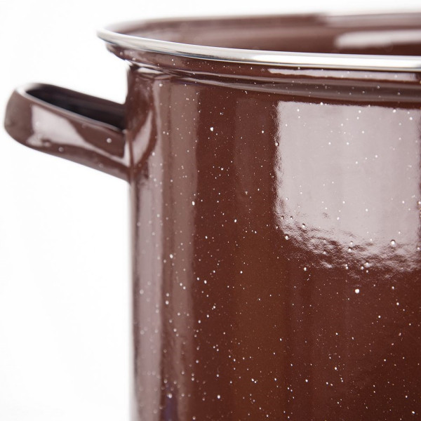 Garnek emaliowany duży gastronomiczny 36 cm BROWN 15 l