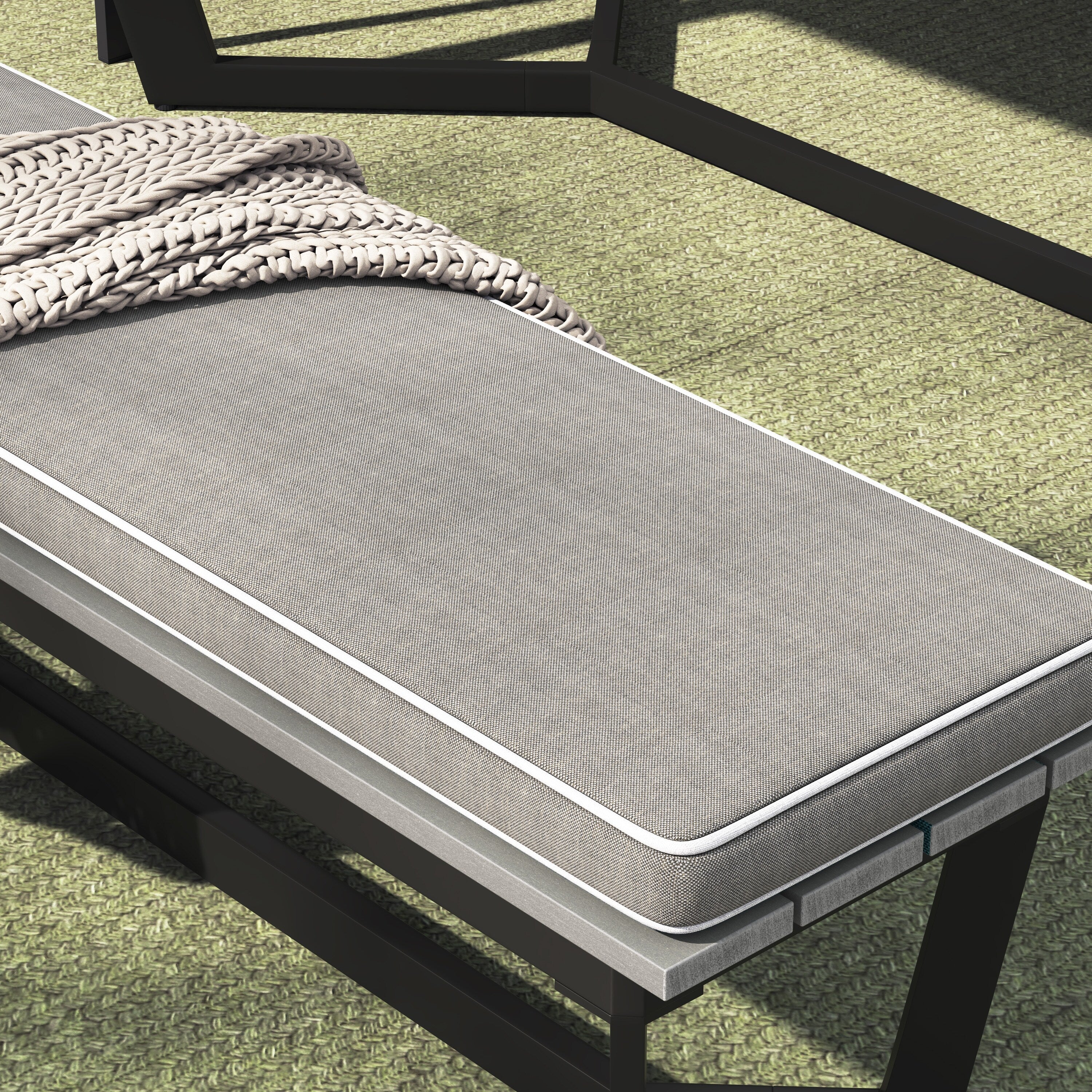 Corvus Orville 6-piece Aluminum Outdoor Dining Set with WPC Table Top