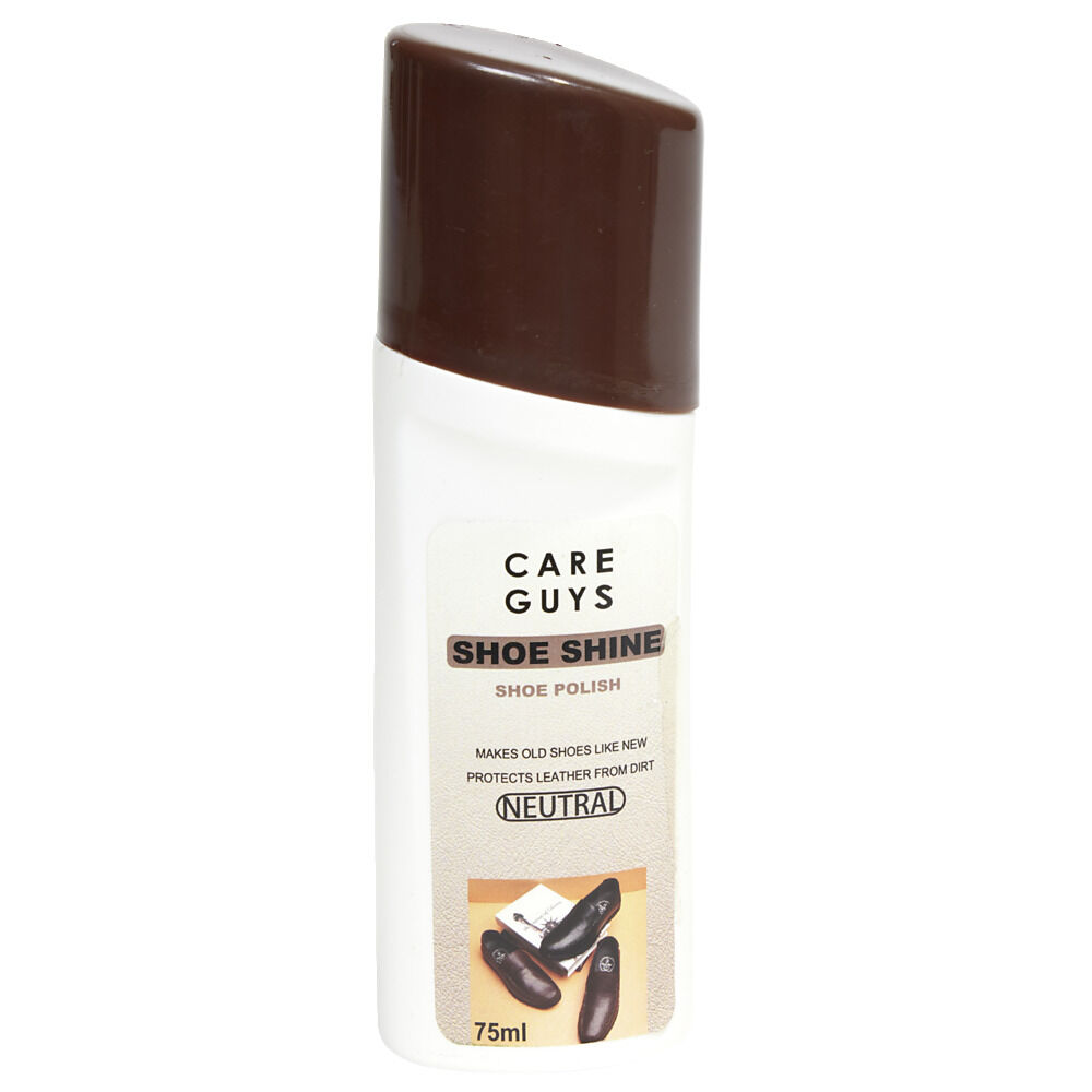 Cire à chaussures marron brillant avec applicateur éponge 75ml