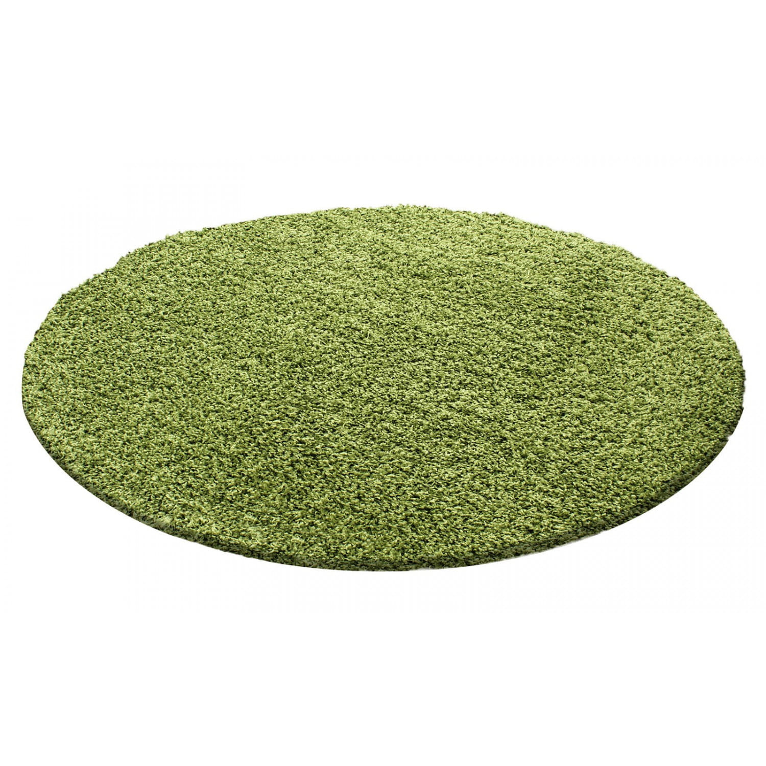 Dywan shaggy zielony 120 cm x 120 cm koło