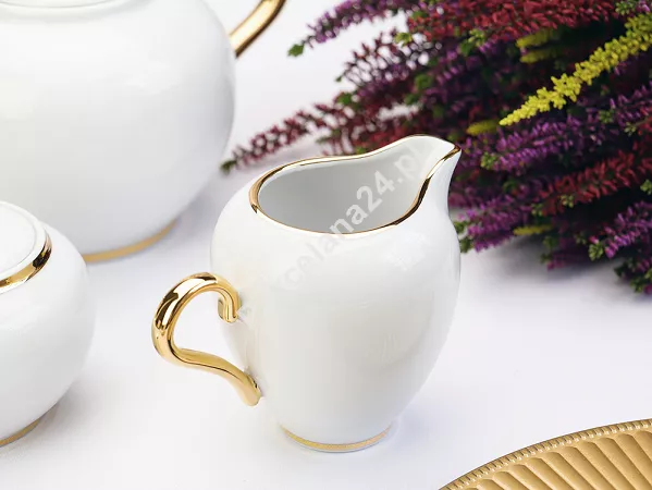 Garnitur do kawy na 6 osób (21 el.) Porcel - Premium Gold